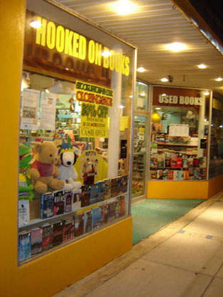 Hooked                on Books Bookstore Window